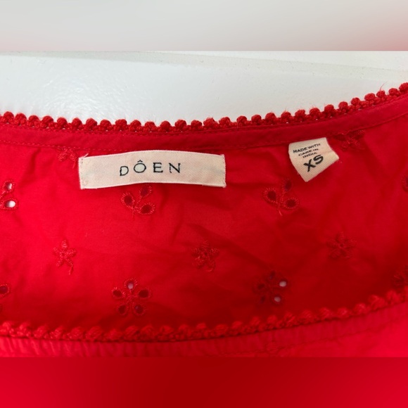 DOEN CARINA DRESS —SCARLET - Picture 3 of 4